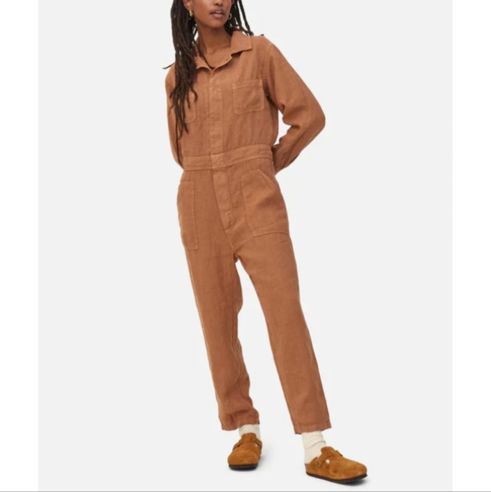 MATE the Label Rust Brown Utility Jumpsuit